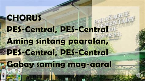 Paranaque Elementary School Central Hymn (PESC Hymn).